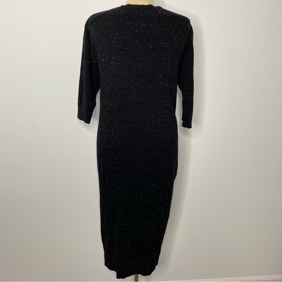 Lou & Grey Speckled Midi Sweater Dress Pockets - Picture 3 of 12